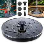 Solar Fountain Outdoor Pool Flowing Water Floating Fountain Power Storage Fountain with Lights Bird Bath Fountain Garden Decoration