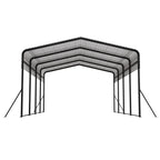 13x20 FT Metal Carport,Garage with Upgraded Triangle Reinforced Frame&4 Poles,Galvanized Steel Hardtop Roof,Heavy-Duty All-Weather Shelter for Car,Truck,Boat,Outdoor Storage