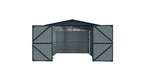 13'x20' Plus Upgraded Metal Shed w/ Double Front Doors & Side Entry Door