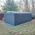 13'x20' Plus Upgraded Metal Shed w/ Double Front Doors & Side Entry Door