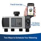 B-hyve XD Bluetooth 4-Outlet Hose Faucet Timer | 24634