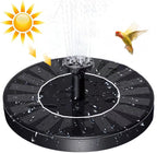 Solar Fountain Outdoor Pool Flowing Water Floating Fountain Power Storage Fountain with Lights Bird Bath Fountain Garden Decoration