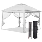 Ainfox 11ft x 11ft Heavy Duty Pop Up Gazebo Outdoor Canopy Shelter Instant Patio Gazebo Sun Shade Canopy Tent for Lawn Garden Backyard Deck