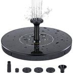Solar Fountain Outdoor Pool Flowing Water Floating Fountain Power Storage Fountain with Lights Bird Bath Fountain Garden Decoration