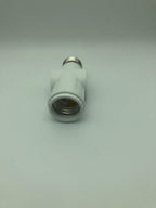 Figame E26/E27 3 Prong Light Bulb Socket Adapter Polarized White 2 Pack