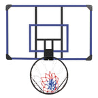 Wall mounted basketball basket, 45 x 29 inch shatterproof back, foldable basketball basket, all-weather mesh fabric