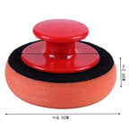5PCS Car Wash Wax Polish Pad Polishing Pad Sponge Microfiber Sponge Applicators Car Cleaning Cloth Microfiber Applicator For Auto Polisher Waxing Sponge Car Wax Applicator Pads Kit Sponge Applicators Soft Foam Waxing Pad with Grip Handle
