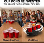 Whirl Pong™ - The Spinning Cup Pong Game (Set of 2)