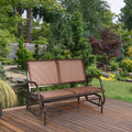 Swing Glider Chair 48 Inch Loveseat Rocker Lounge Backyard
