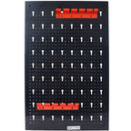 4-foot metal garage nail board tool rack with 3 nail board wall mounted tools for storing nail boards, black