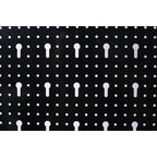 4-foot metal garage nail board tool rack with 3 nail board wall mounted tools for storing nail boards, black