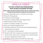 10.8 Volt Lithium-Ion Cordless Drill with 30 Piece Accessory Set PINK - DT4937P