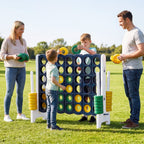 Jumbo 4-in-a-Row Game Set 3.5ft Tall Outdoor Lawn Game