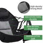 Ainfox Hammock Camping Chair with Footrest, Foldable Portable Rocking Chairs for Adults Outside Swinging Camp for Outdoor Patio Poolside