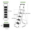 Folding Heavy Duty Step Ladder With Handrail And Grip