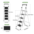 Folding Heavy Duty Step Ladder With Handrail And Grip