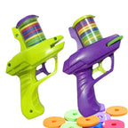 Foam Disc Launcher Set | Flying Disc Hand Shooter for Outdoor Games