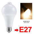 E27 LED Motion Sensor Bulb LED Lamp 85-265V PIR Sensor Light Bulb Auto ON/OFF Night Light For Porch Stairs Garage Security Light
