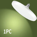 LED Bulb 220V E27 Base Household Energy Saving Lamp 15W Indoor Lighting Flying Saucer Light 6500k Ceiling Lamp Garage UFO Lamp