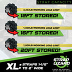 Strap Lizard XL | Ratchet Strap Storage & Tail Management Accessory