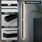 Outdoor Wall Light IP65 Waterproof 110- 240V  Porch Lamp LED Long Garden Lamp Villa Garage Lighting Fixture porch Home decor
