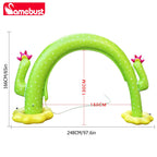 Camebust Spray Mat Pool Wave Children's Water Mat Outdoor Lawn Garden Sprinkler Water Mat Cactus Inflatable Pool Game Toy