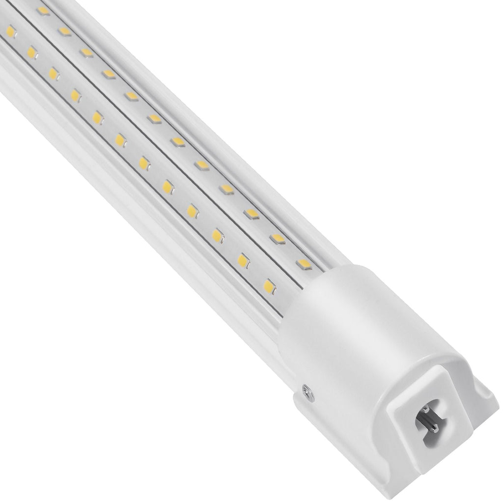 10 Pack LED Shop Light 8 FT 80W Linkable Light Fixture 10000 LM 59 in Power Cords with ON/OFF Switch