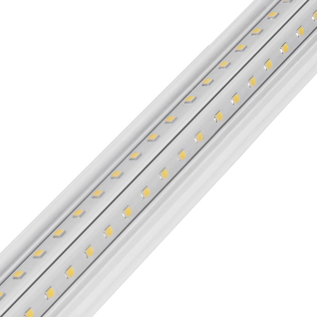 10 Pack LED Shop Light 8 FT 80W Linkable Light Fixture 10000 LM 59 in Power Cords with ON/OFF Switch