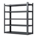 78"H 5 Tier Metal Shelves for Storage Garage Shelving 2000LBS 47.2"W*18"D*78"H,Black
