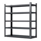 78"H 5 Tier Metal Shelves for Storage Garage Shelving 2000LBS 47.2"W*18"D*78"H,Black