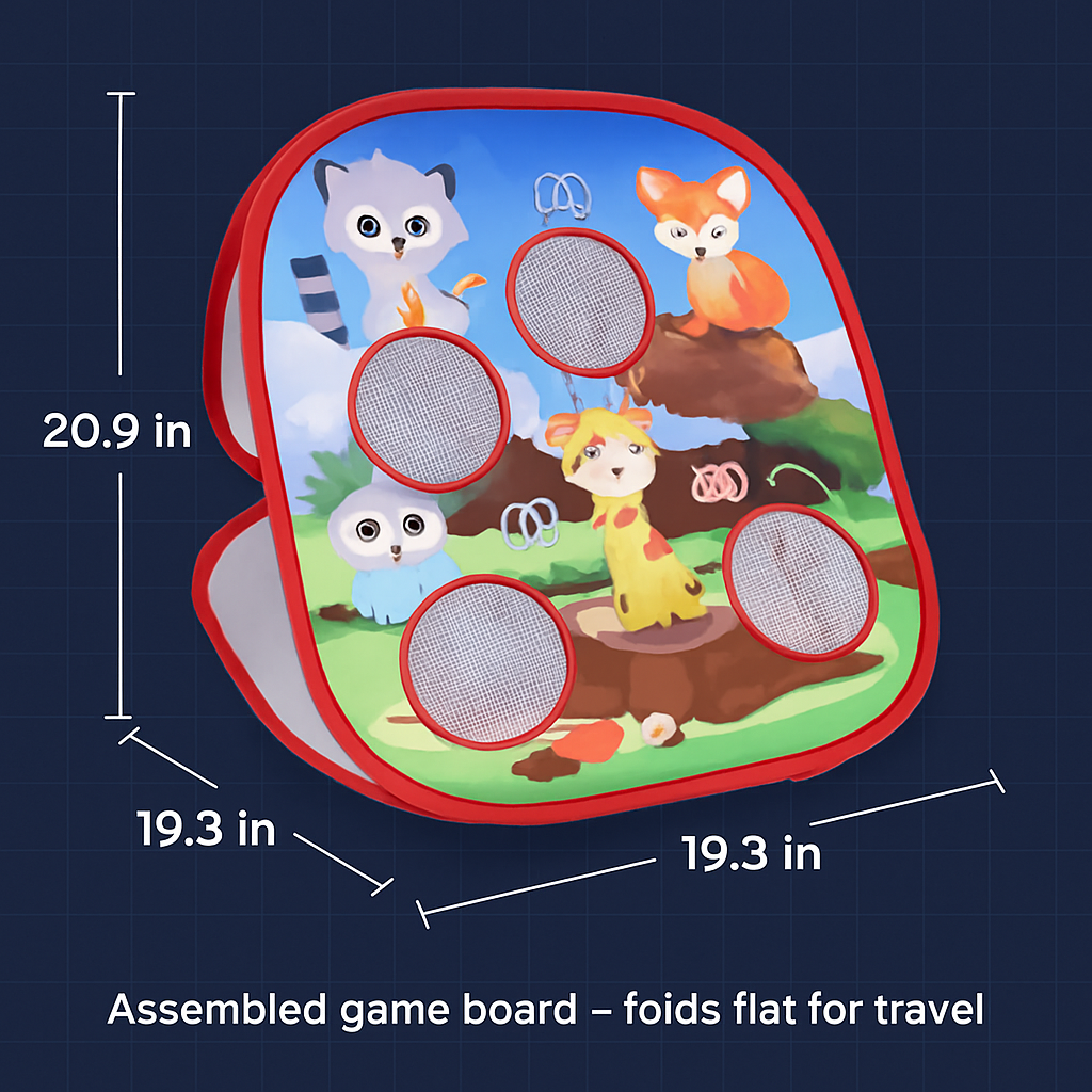 5 in 1 Bean Bag Toss Game Toy for Outdoor Fun