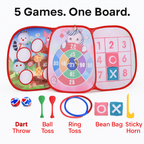 5 in 1 Bean Bag Toss Game Toy for Outdoor Fun