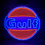 Gulf Gasoline Neon Signs Light