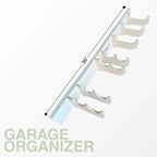 Heavy-Duty Garage Tool and Misc. Hook Rack