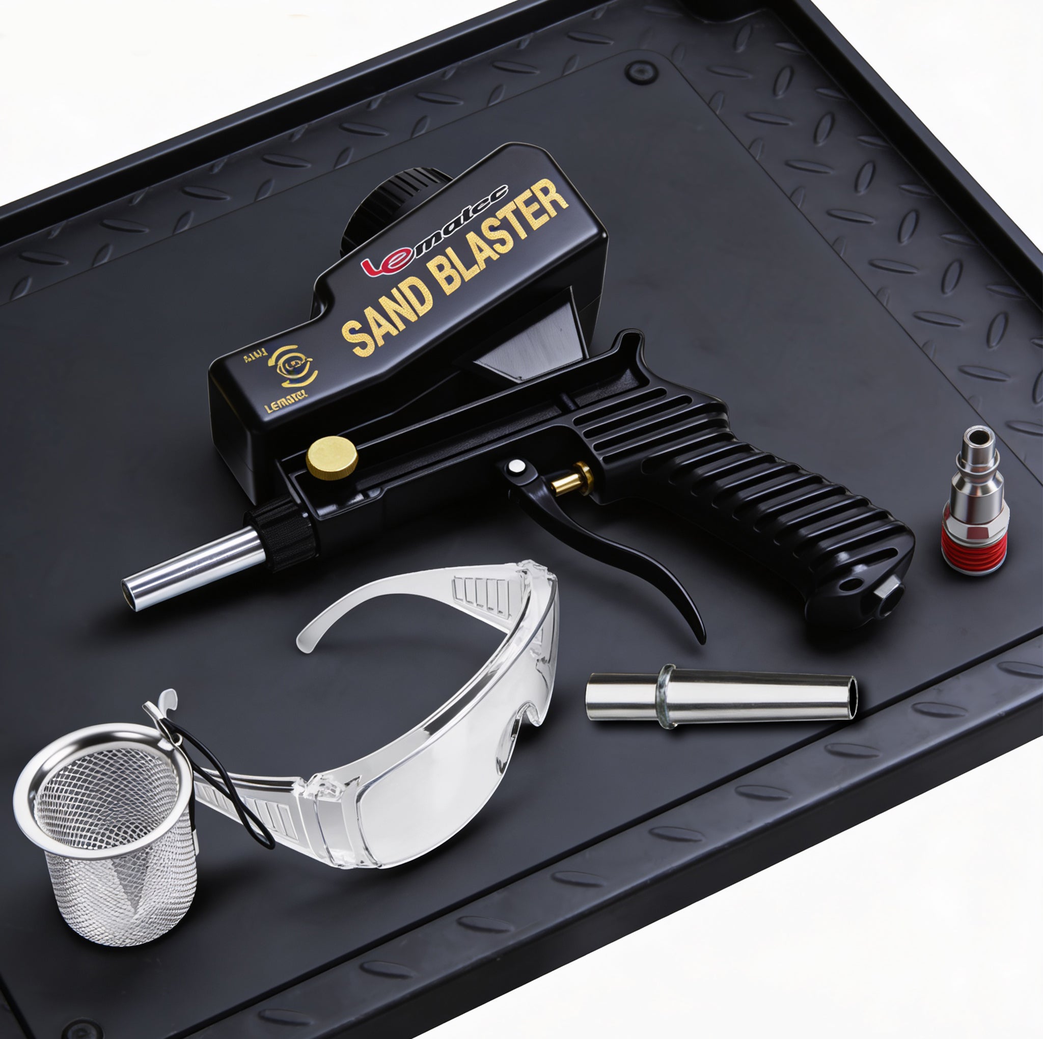 Professional Sandblaster Kit - 150 PSI Multi-Media with Control Valve