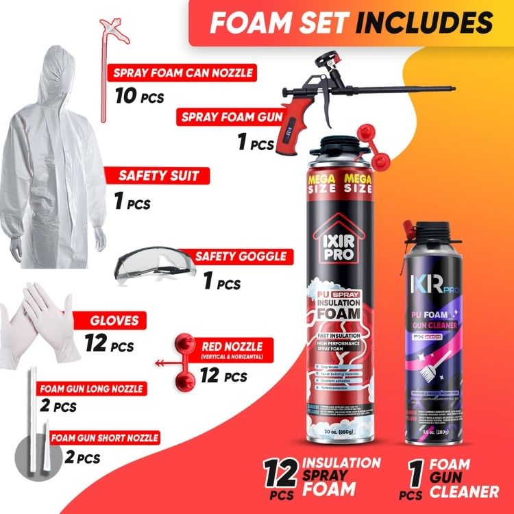 Spray Foam Insulation Kit (30 oz./850gr)