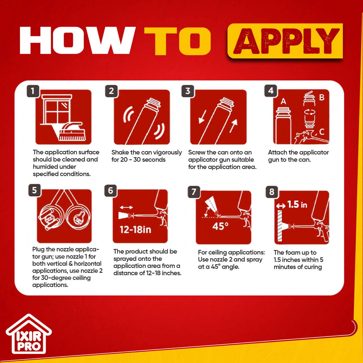 Spray Foam Insulation Kit (30 oz./850gr)